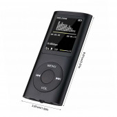 8 GB Dahili Hafızalı Mp3 Çalar Ses Kayıt Fm Radyo Sd Kart Girişli Mp4 Player 1.8 inç Renkli Ekran - 2