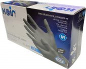 KOİN PUDRASIZ LATEX ORTA BOY SİYAH ELDİVEN 1 PAKET - 1