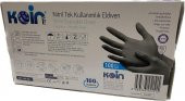 KOİN PUDRASIZ LATEX ORTA BOY SİYAH ELDİVEN 1 PAKET - 2
