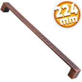 Bihter Mobilya Mutfak Dolabı Çekmece Dolap Kapak Kulpu Kulbu Metal Kulpları Siyah (224 MM-22.4 CM) - 1