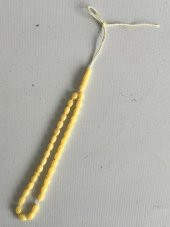 Oval Kesim Kokulu Toz Kehribar Tesbih 33lük 5mm A006 - 4