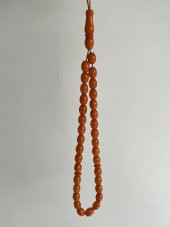 Oval Kesim Kokulu Toz Kehribar Tesbih 33lük 7mm A008 - 2
