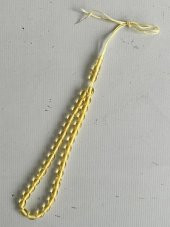Oval Kesim Kokulu Toz Kehribar Tesbih 33lük 5mm A011 - 4