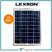 22 Watt 12V Polikristal Güneş Paneli Lexron - 1