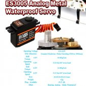 Emax ES3005 Servo Motor Orijinal Metal Analog Servo 42gr Su Geçirmez - 1