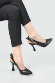 Bilener 2853 Kadın 9 Cm Topuklu Arkası Açık Stiletto Ayakkabı thumbnail 1
