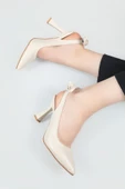 Bilener 2853 Kadın 9 Cm Topuklu Arkası Açık Stiletto Ayakkabı - 4