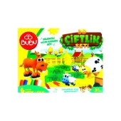 Bu-Bu Oyun Hamuru Seti 3D Çiftlik Oyun Hamuru Kalıbı ve 6 Renk Oyun Hamuru Seti thumbnail 2