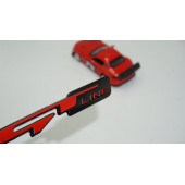 DK Kia GT Line Bagaj Logo 3M 3D Kırmızı Siyah Metal Logo - 1