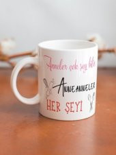 Anneler Çok Şeyi Bilir Annenneler Her şeyi Yazılı Özel Tasarım Baskılı Kupa Bardak Anneler Günü thumbnail 2