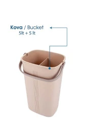 Tablet Mop Temizlik Kova Seti 5 Adet Microfiber Bezli - 3