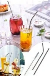 DURNES Paslanmaz Çelik Pipet + Temizleme Fırçası - 1