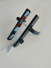 WC PVC KAPI KOLU PLASTİK ANTRASİT GRİ - 2