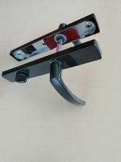 WC PVC KAPI KOLU PLASTİK ANTRASİT GRİ - 4