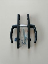 WC PVC KAPI KOLU PLASTİK ANTRASİT GRİ - 5