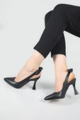 Bilener 2853 Kadın 9 Cm Topuklu Arkası Açık Stiletto Ayakkabı thumbnail 3