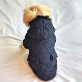 LACİVERT POOF CUTIE by Kemique  KÖPEK MONT KÖPEK PALTO - 5