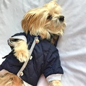 LACİVERT POOF CUTIE by Kemique  KÖPEK MONT KÖPEK PALTO - 1