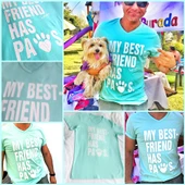 My Best Friend Has Paws Tişört Gri - 6