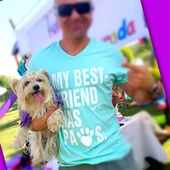 Dogs Leave Paw Prints On Your Heart Pembe Tişört - 9