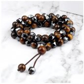 Kaplangözü & Altıgen Kesim Hematit Doğal Taş Erkek Doğal Taş Kolye thumbnail 3