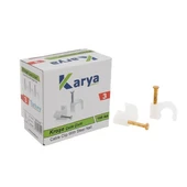 KARYA 3 NUMARA ÇELİK ÇİVİLİ 7 MM KROŞE (100LÜ POŞET)(2X1.5 - 3X1.5 TTR KABLOLAR İÇİN) - 2
