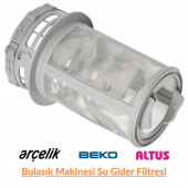 Arçelik Beko Altus Bulaşık Makinesi Filitresi Gider Filtre Grubu - 1