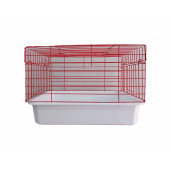 Kemirgen Kafesi Kırmızı Renk (Tavşan Guineapig) Büyük Boy - 1