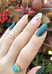 Leaf Tırnak Dövmesi,Tırnak Tattoo,Nail Art ,Tırnak Sticker - 2