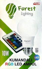 10w kumandalı rgb led ampul gökkuşağı - 1