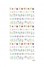 Çiçekler Tırnak Dövmesi,Tırnak Tattoo,Nail Art ,Tırnak Sticker thumbnail 2