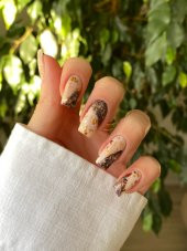 Gold,Gümüş,Rose Gold 3lü Set,Transfer Tırnak Dövmesi ART-578 - 4
