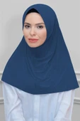 P. Mavisi Pratik Hazır Geçmeli Tesettür Eşarp Sandy Kumaş Sade 1600_17 - 1