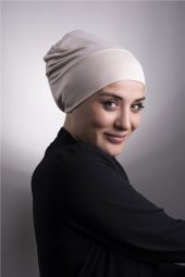 Bej Pratik Hazır Geçmeli İç Bone Viskon Kumaş Dikişsiz 3003_12 - 2
