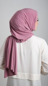 Gül Kurusu Pratik Hazır Geçmeli Eşarp Sandy Kumaş Sade 1817_18 - 3