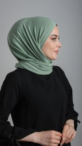 Çağla Yeşili Pratik Hazır Geçmeli Şal Viskon Kumaş Penye Şal 2108_32 - 2