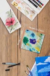 16x17 cm Pres Kompozit Tuval 12li Set - 3