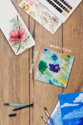 20x20 cm Pres Kompozit Tuval 3lü Set - 3