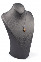 Kaplan Gözü Doğal Taş Ay Model Kolye thumbnail 2