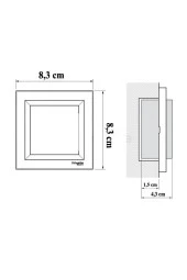 Schneider Asfora Krem Permütatör - Deviatör - Ara Vavien - Çerçeveli thumbnail 5