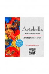 20x30 cm Pres Kompozit Tuval 3lü Set - 6