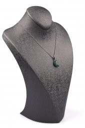 Yosun Akik Doğal Taş Ay Model Kolye thumbnail 2