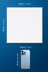 30x30 cm Pres Kompozit Tuval 6lı Set - 4