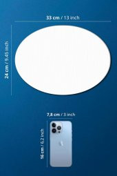 24x33 cm Pres Kompozit Elips Tuval 3lü Set - 2