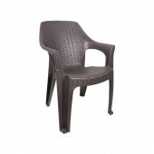 Mandella Queen Rattan Koltuk  (2 Adet) Kahverengi - 1