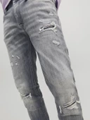 JACK JONES Liam Model Dar Kesim Gri Kot Pantolon 12229187 thumbnail 3