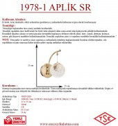 Eray Aydınlatma 1978-1 Aplik Sarı thumbnail 2