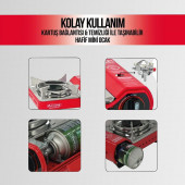 Ck-506 Orcamp Mini Tekli Kamp Ocak Çantalı Gaz Stop Emniyetli - 3