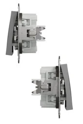 Schneider Asfora Antrasit Permütatör - Ara Vavien - Deviatör Çerçeveli thumbnail 4