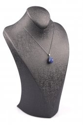 Sodalit Doğal Taş Damla Model Kolye thumbnail 2